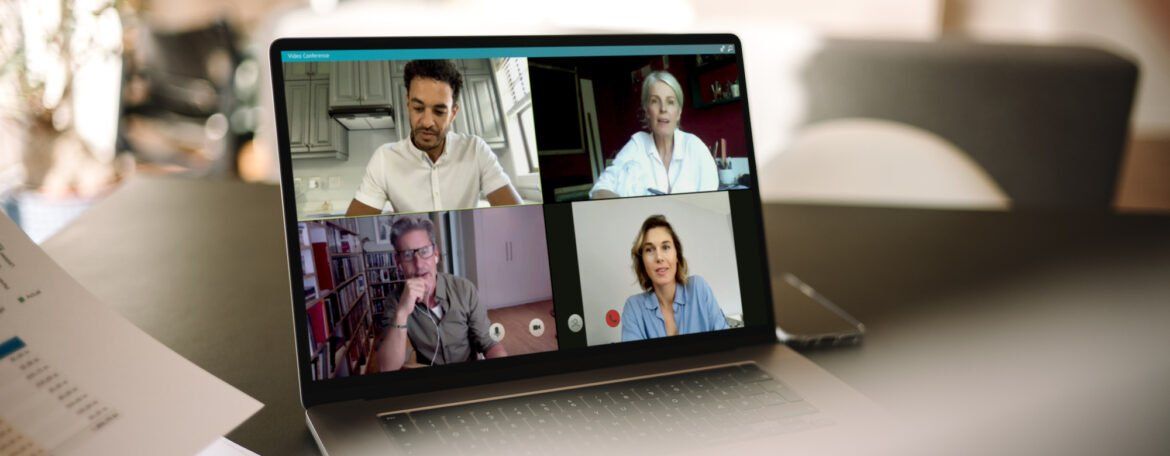 Online meeting via video conference call